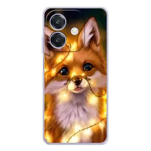 Чохли з картинкою Лисичка для OPPO A3 (VPrint) (Лисичка в гірляндах)