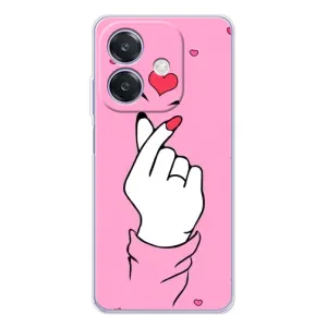 Чохол з принтом для OPPO A3 (AlphaPrint - Знак сердечка)