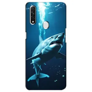 Чехол с картинкой «Хищники» для Oppo A31 (Акула под водой)