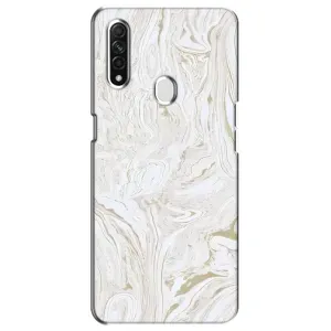 Мраморный чехол на Oppo A31 (VPrint) (Белый мрамор)