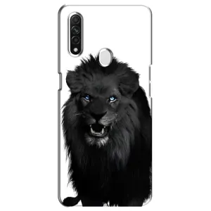 Чохли з картинкою животних Oppo A31 (Чорний ЛЕВ)
