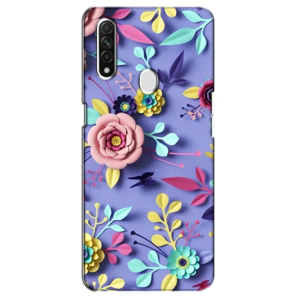 Чехол с принтом «Цветочный дизайн» для OPPO A31