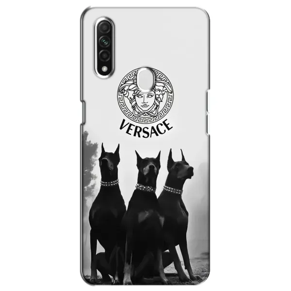 Чохол з принтом «Доберман Версаче» для OPPO A31