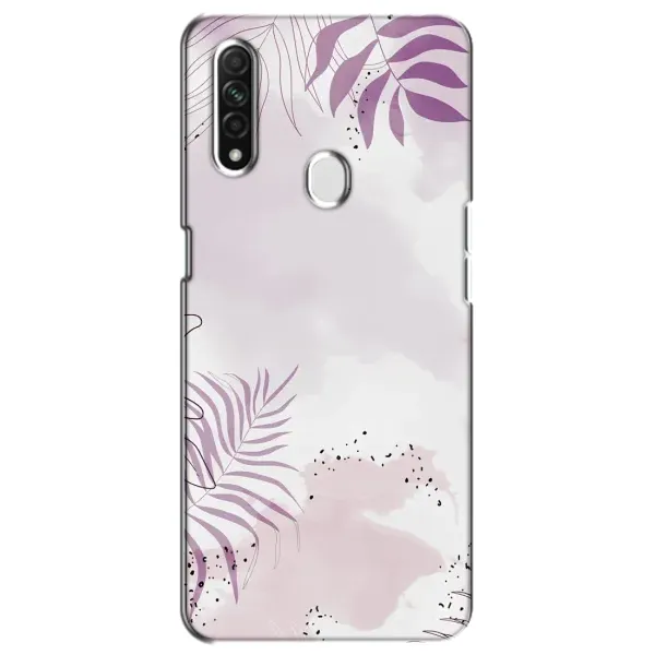 Чехол с принтом «Фиолетовые листья» для OPPO A31