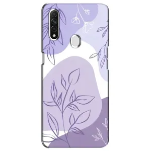 Чохол з принтом «Фіолетове листя абстракція» для OPPO A31