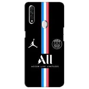 Чохли PSG для Oppo A31 (AlphaPrint) (футболка ПСЖ)