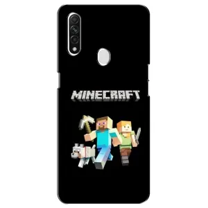Чохол Майнкрафт на Oppo A31 (AlphaPrint) Minecraft (герої Minecraft)