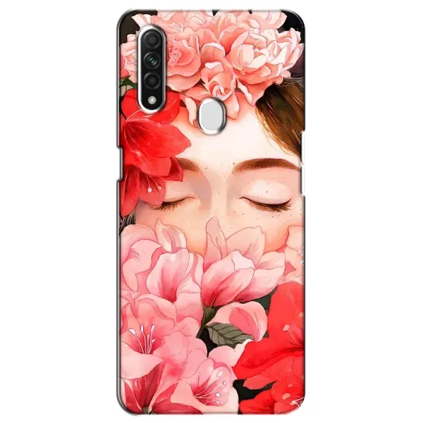 Чехол с принтом «Глаза в цветах» для OPPO A31