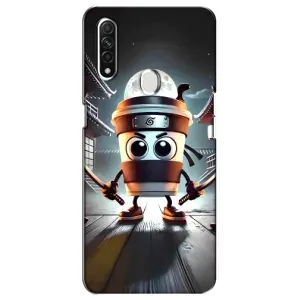 Чохол з мемом Тралалело тралала на Oppo A31 (Капучіно асасіно)