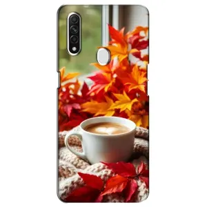 Чехол с уникальным дизайном «Осень с кофе» для Oppo A31