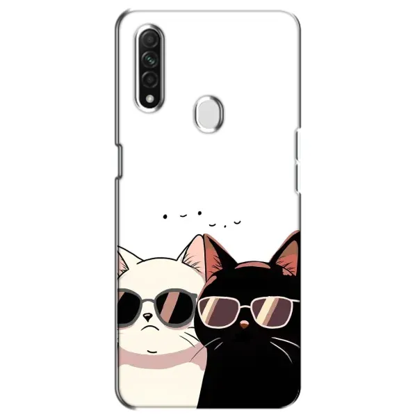 Чехол с принтом «Коты в очках» для OPPO A31