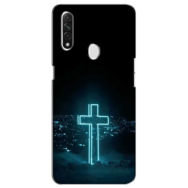 Чехол с принтом «Крест и город» для OPPO A31