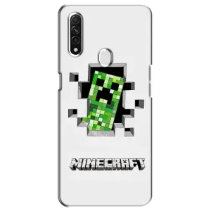 Чохол Майнкрафт на Oppo A31 (AlphaPrint) Minecraft (кріпер Майнкрафт)