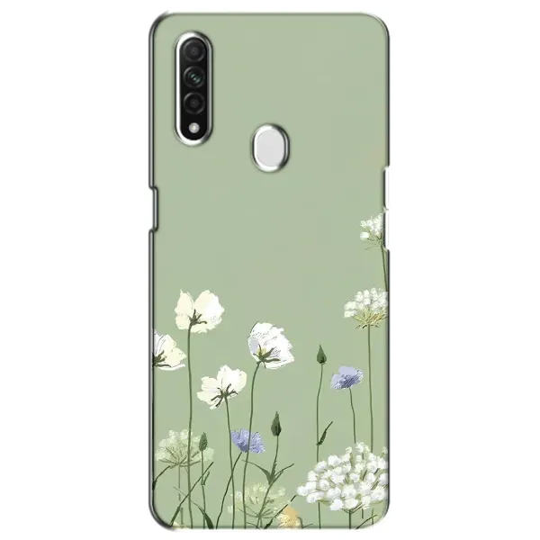 Чехол с принтом «Цветы на зеленом» для OPPO A31