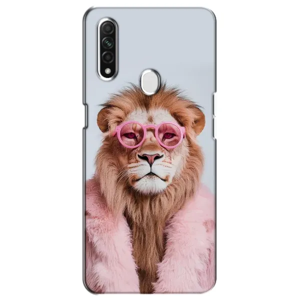 Чохол з принтом «Лев в окулярах» для OPPO A31