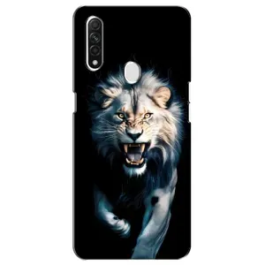 Чехол с картинкой «Хищники» для Oppo A31 (Лев в темноте)