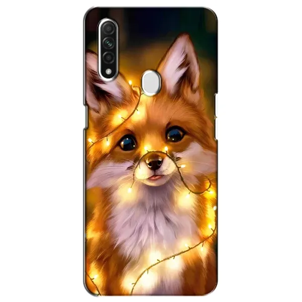 Чехол с принтом «Лисичка в гирляндах» для OPPO A31