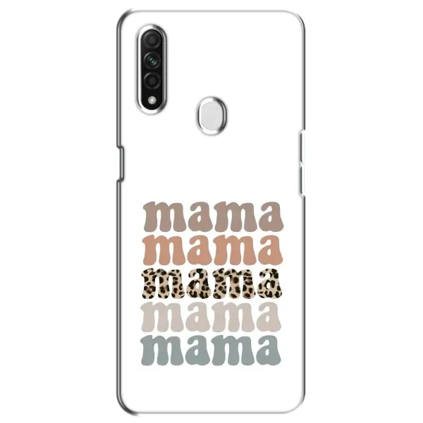 Чехол с принтом «Текстовый коллаж мама» для OPPO A31
