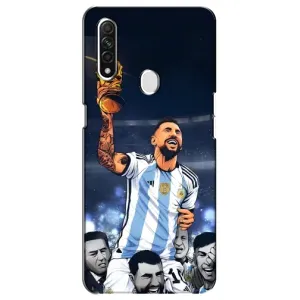 Чехлы для Oppo A31 (Leo чемпион) (AlphaPrint) (Месси с кубком)