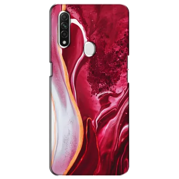 Чехол с принтом «Мрамор красный» для OPPO A31