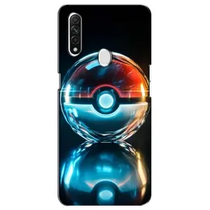 Чехол с Пикачу на Oppo A31 (Мяч Пикачу)