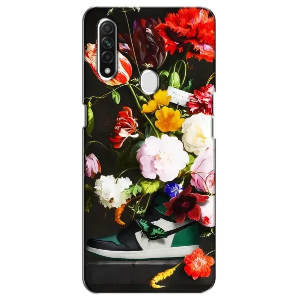 Чехол с принтом «Nike цветы» для OPPO A31
