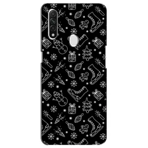 Новорічні, Святкові Чохли для Oppo A31 - 2024 год (Новорічний фон)