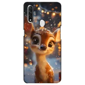 Чохол з принтом «Оленятко серед гірлянд» для OPPO A31