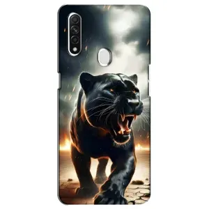 Чехол с картинкой «Хищники» для Oppo A31 (Черная пантера)