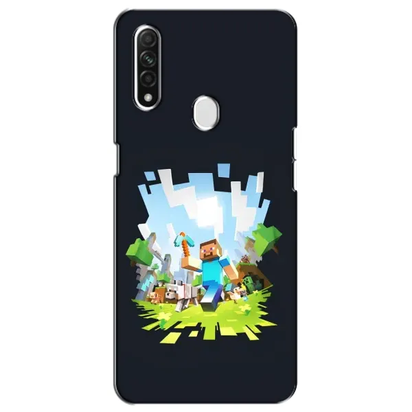 Чохол з принтом «персонажі Minecraft» для OPPO A31