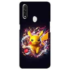 Чехол с Пикачу на Oppo A31 (Пикачу с мячом)