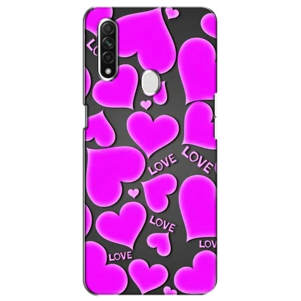 Чехол с принтом «Pink hearts» для OPPO A31 Чехол с принтом «Pink hearts» для OPPO A31
