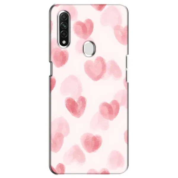 Чохол з принтом «Рожеві сердечки» для OPPO A31 Чохол з принтом «Рожеві сердечки» для OPPO A31