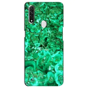Мраморный чехол на Oppo A31 (VPrint) (Салатный Мрамор)