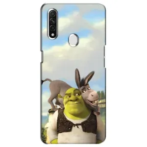 Чохол з мультфільмом Шрек на Oppo A31 (Шрек та Осел)