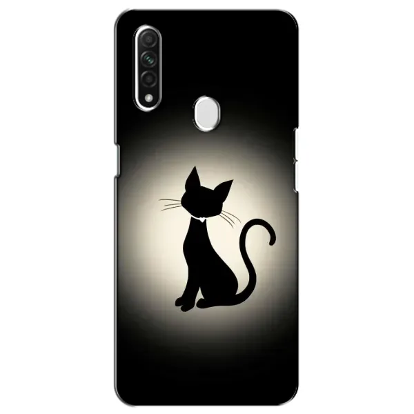 Чохол з принтом «Силует котика» для OPPO A31