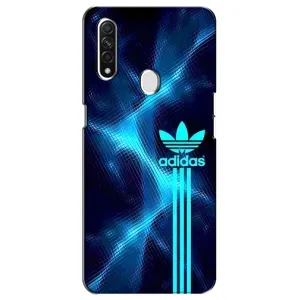 Чохли Адидас для Oppo A31 (AlphaPrint) (Синій Адідас)