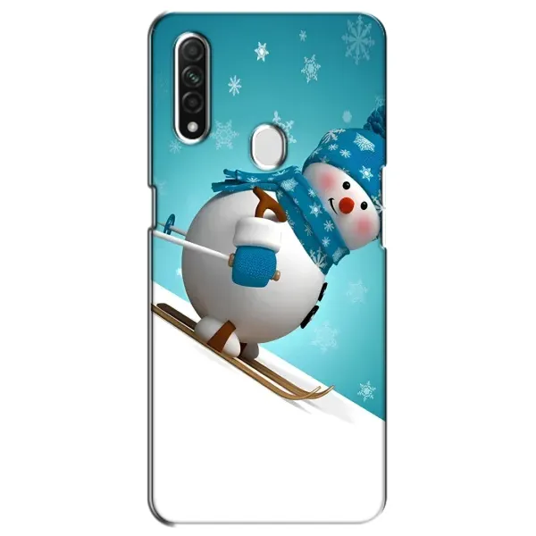 Чохол з принтом «Сніговик на лижах» для OPPO A31
