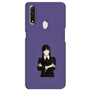 Чохли Венсдей на Oppo A31 Уенсдей (AlphaPrint) (Венздей у чорному)