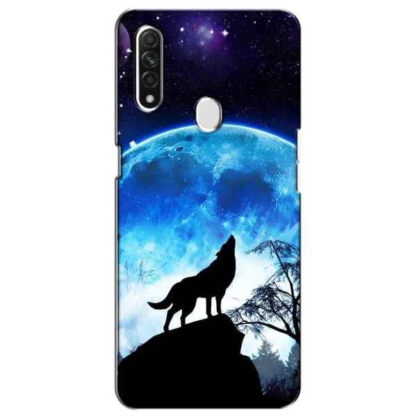 Чехол с принтом «Волк на луну» для OPPO A31