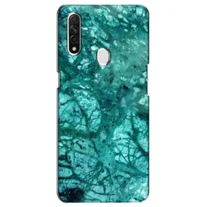 Мраморный чехол на Oppo A31 (VPrint) (Зеленый мрамор)