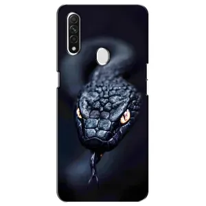 Чехол с картинкой «Хищники» для Oppo A31 (Черная змея)