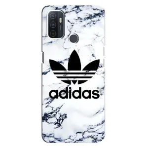 Чохли Адидас для Oppo A32 (AlphaPrint) (Адідас на мраморі)
