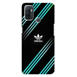 Чохли Адидас для Oppo A32 (AlphaPrint) (Адідас з полосами)