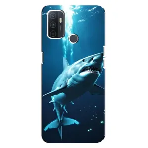 Чохол з картинкою 'Хижаки' для Oppo A32 (Акула під водою)