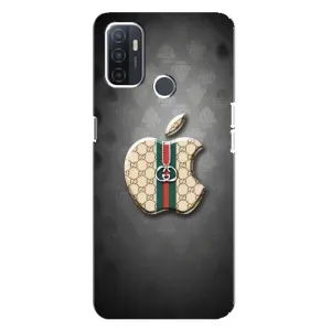 Чохли GUCCI для ОППО А32 (AlphaPrint) (Apple gucci)