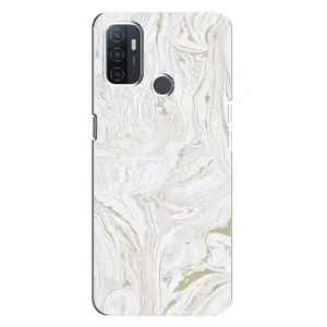 Мраморний чехол на Oppo A32 (VPrint) (Білий мрамор)