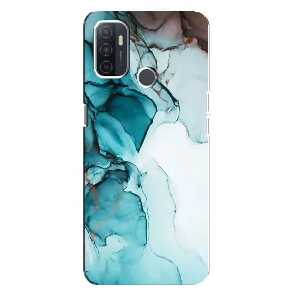 Чехол с принтом «Бирюзовый мрамор» для OPPO A32 Чехол с принтом «Бирюзовый мрамор» для OPPO A32