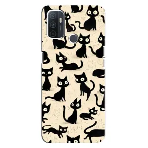Чехол с рисунком кот на Oppo A32