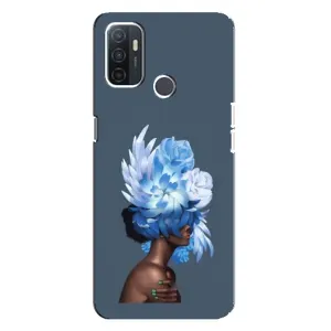Чехлы (ART) Цветы на Oppo A32 (VPrint) (Цветы на голове)